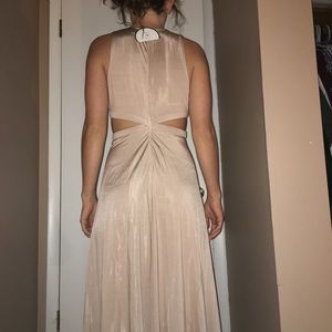 Gold prom dress
